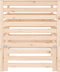 vidaXL - Compostbak - 82,5x82,5x99,5 - cm - massief - grenenhout