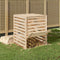 vidaXL - Compostbak - 82,5x82,5x99,5 - cm - massief - grenenhout