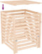 vidaXL - Compostbak - 82,5x82,5x99,5 - cm - massief - grenenhout