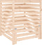 vidaXL - Compostbak - 82,5x82,5x99,5 - cm - massief - grenenhout