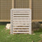 vidaXL - Compostbak - 82,5x82,5x99,5 - cm - massief - grenenhout - wit