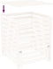 vidaXL - Compostbak - 82,5x82,5x99,5 - cm - massief - grenenhout - wit