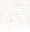 vidaXL - Compostbak - 82,5x82,5x99,5 - cm - massief - grenenhout - wit
