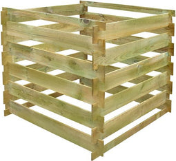 vidaXL - Compostbak - gelat - vierkant - 0,54 - m³ - hout
