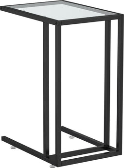 vidaXL - Computer - bijzettafel - 50x35x65 - cm - gehard - glas - transparant