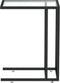 vidaXL - Computer - bijzettafel - 50x35x65 - cm - gehard - glas - transparant