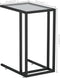 vidaXL - Computer - bijzettafel - 50x35x65 - cm - gehard - glas - transparant
