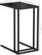 vidaXL - Computer - bijzettafel - 50x35x65 - cm - gehard - glas - zwart