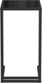 vidaXL - Computer - bijzettafel - 50x35x65 - cm - gehard - glas - zwart