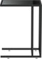 vidaXL - Computer - bijzettafel - 50x35x65 - cm - gehard - glas - zwart
