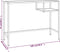 vidaXL - Computerbureau - 100x36x74 - cm - gehard - glas - zwartmarmerkleurig
