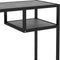 vidaXL - Computerbureau - 100x36x74 - cm - gehard - glas - zwartmarmerkleurig
