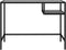 vidaXL - Computerbureau - 100x36x74 - cm - gehard - glas - zwartmarmerkleurig