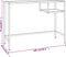 vidaXL - Computerbureau - 100x36x74 - cm - gehard - glas - transparant