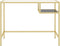 vidaXL - Computerbureau - 100x36x74 - cm - gehard - glas - transparant