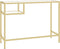 vidaXL - Computerbureau - 100x36x74 - cm - gehard - glas - transparant