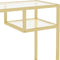 vidaXL - Computerbureau - 100x36x74 - cm - gehard - glas - transparant
