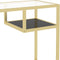 vidaXL - Computerbureau - 100x36x74 - cm - gehard - glas - transparant