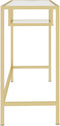 vidaXL - Computerbureau - 100x36x74 - cm - gehard - glas - transparant