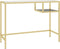 vidaXL - Computerbureau - 100x36x74 - cm - gehard - glas - transparant