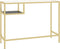 vidaXL - Computerbureau - 100x36x74 - cm - gehard - glas - transparant