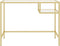 vidaXL - Computerbureau - 100x36x74 - cm - gehard - glas - transparant