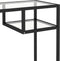vidaXL - Computerbureau - 100x36x74 - cm - glas - transparant