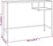 vidaXL - Computerbureau - 100x36x74 - cm - glas - transparant
