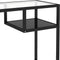vidaXL - Computerbureau - 100x36x74 - cm - glas - zwart