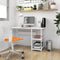 vidaXL - Computerbureau - 105x55x72 - cm - MDF - en - metaal - wit