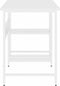 vidaXL - Computerbureau - 105x55x72 - cm - MDF - en - metaal - wit