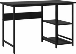 vidaXL - Computerbureau - 105x55x72 - cm - MDF - en - metaal - zwart