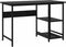 vidaXL - Computerbureau - 105x55x72 - cm - MDF - en - metaal - zwart