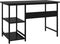 vidaXL - Computerbureau - 105x55x72 - cm - MDF - en - metaal - zwart