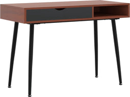 vidaXL - Computerbureau - 110x50x75 - cm - bewerkt - hout - bruin