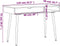 vidaXL - Computerbureau - 110x50x75 - cm - bewerkt - hout - bruin