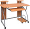 vidaXL - Computerbureau - 110x52x88,5 - cm - bewerkt - hout - bruin