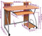 vidaXL - Computerbureau - 110x52x88,5 - cm - bewerkt - hout - bruin