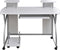 vidaXL - Computerbureau - 110x52x88,5 - cm - bewerkt - hout - wit