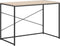 vidaXL - Computerbureau - 110x60x70 - cm - bewerkt - hout - zwart - en - eikenkleurig