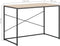 vidaXL - Computerbureau - 110x60x70 - cm - bewerkt - hout - zwart - en - eikenkleurig