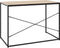 vidaXL - Computerbureau - 110x60x70 - cm - bewerkt - hout - zwart - en - eikenkleurig