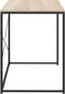 vidaXL - Computerbureau - 110x60x70 - cm - bewerkt - hout - zwart - en - eikenkleurig