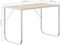 vidaXL - Computerbureau - 110x60x73 - cm - spaanplaat - wit - en - eikenkleurig