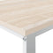 vidaXL - Computerbureau - 110x60x73 - cm - spaanplaat - wit - en - eikenkleurig