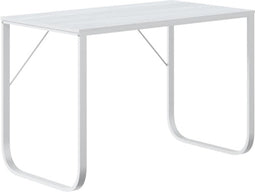 vidaXL - Computerbureau - 110x60x73 - cm - spaanplaat - wit