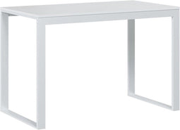 vidaXL - Computerbureau - 110x60x73 - cm - spaanplaat - wit