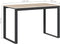vidaXL - Computerbureau - 110x60x73 - cm - spaanplaat - zwart - en - eikenkleurig
