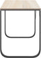 vidaXL - Computerbureau - 110x60x73 - cm - spaanplaat - zwart - en - eikenkleurig