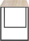 vidaXL - Computerbureau - 110x60x73 - cm - spaanplaat - zwart - en - eikenkleurig